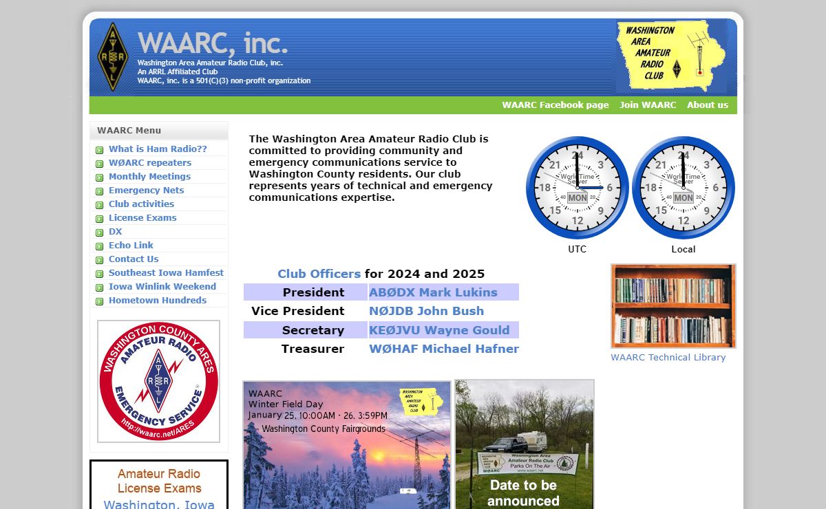 Washington Area Amateur Radio Club WAARC, inc.