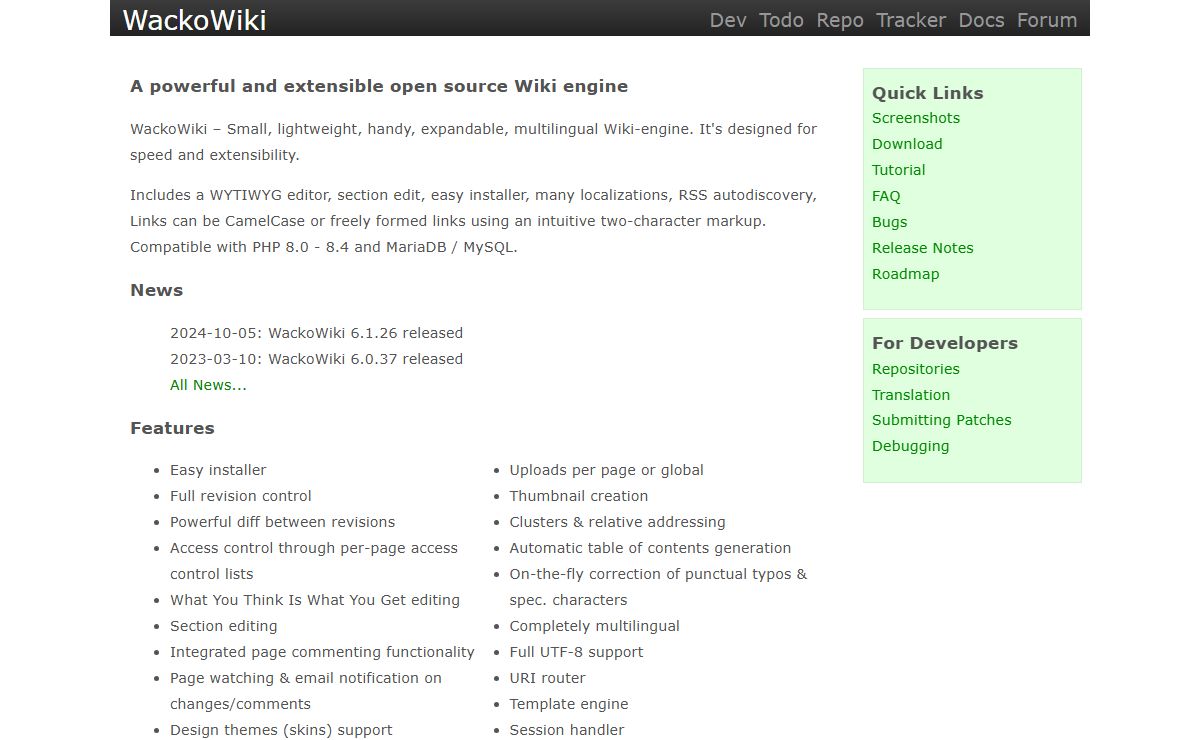 WackoWiki: Cover what you do best. Link to the rest!