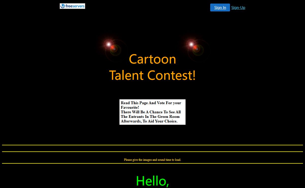 Cartoon Talent Contest!!!!