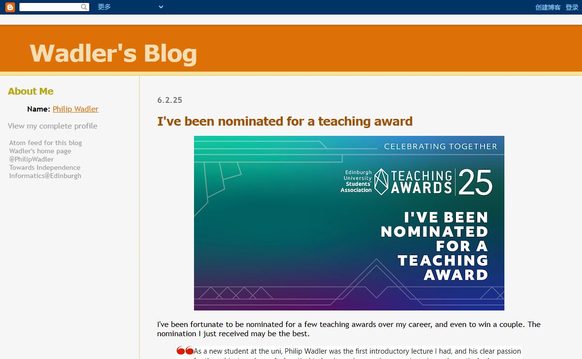 Wadler's Blog