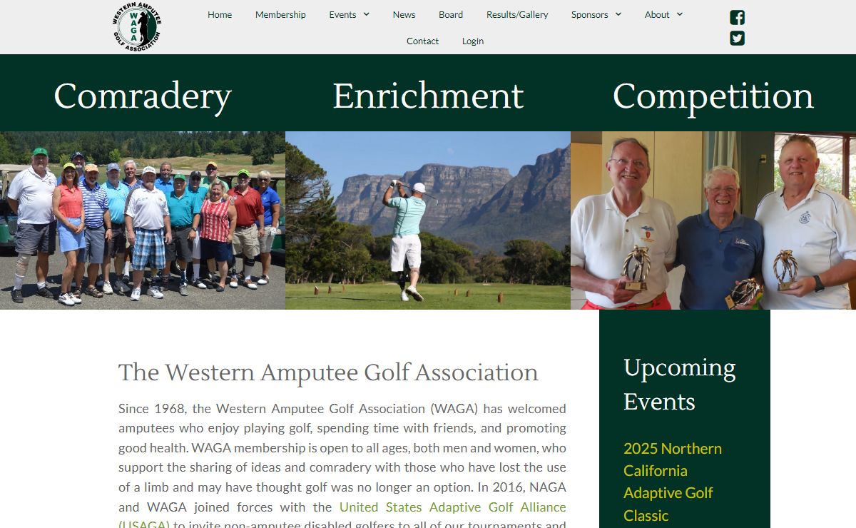 WAGA - Western Amputee Golf Association - Home