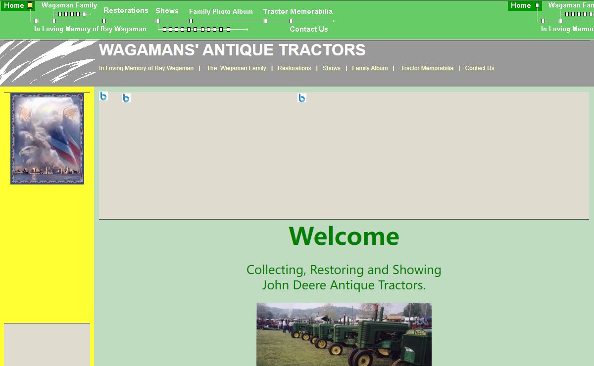 Wagamans' Antique Tractors document home page