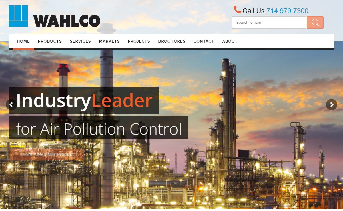 Wahlco, Inc – Preserving the Air We Breathe