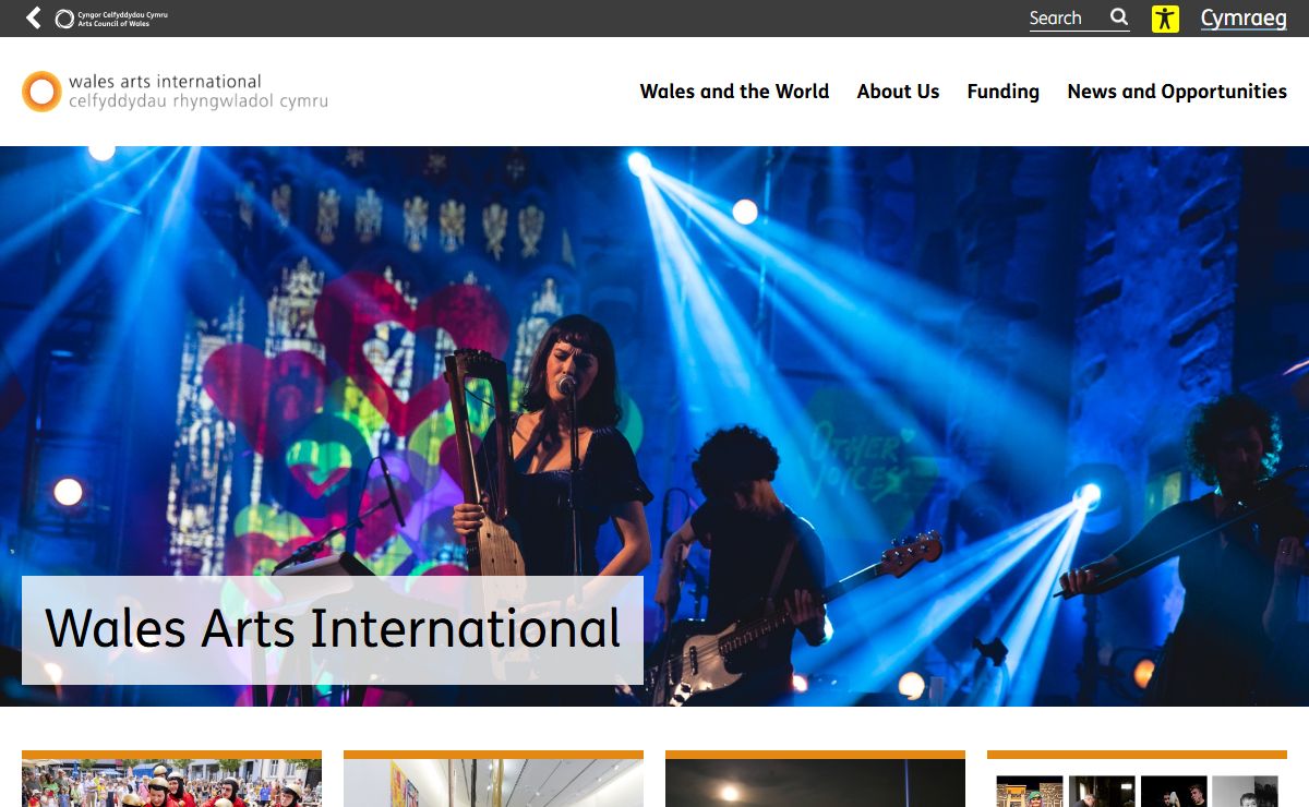 WAI Homepage | Arts Council of Wales