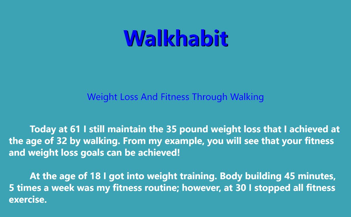 A Walking Habit Leads To Permanent Weight Loss And Fitness