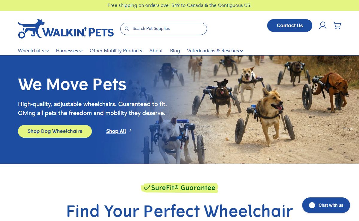Equipment for Disabled Dogs | Carts for Disabled Dogs – Walkin' Pets