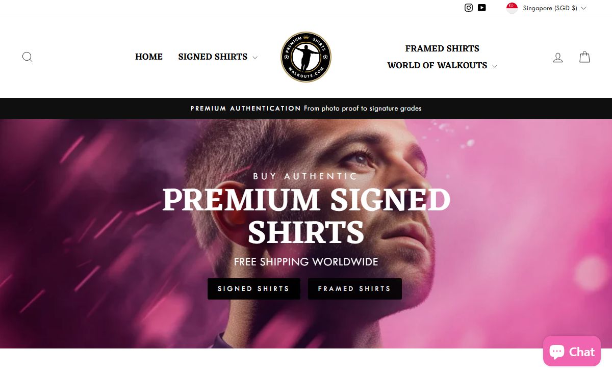 Walkouts - Premium Signed Football Shirts