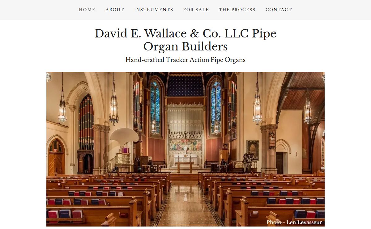 Tracker Action Pipe Organs - Wallace Pipe Organs