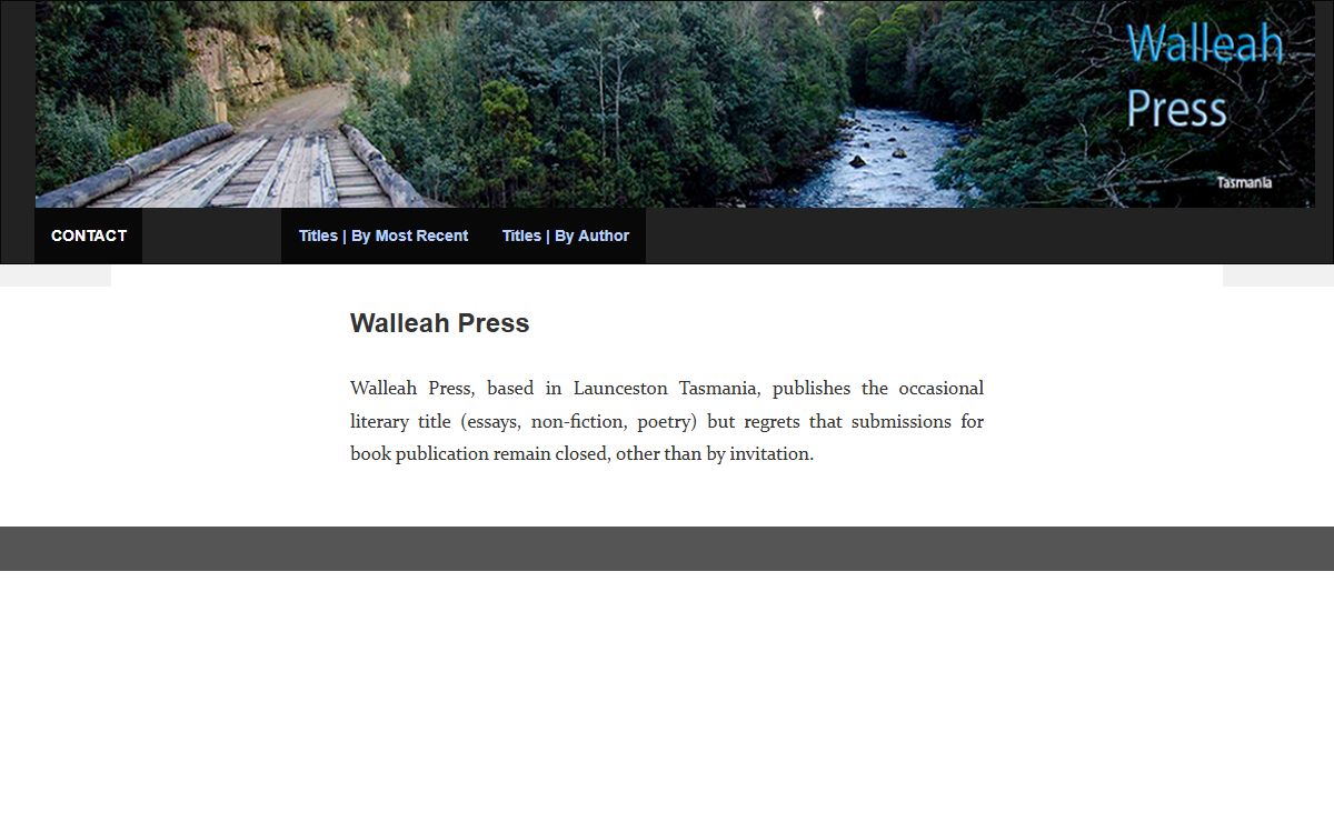 Walleah Press — Australian literary site & poetry publisher