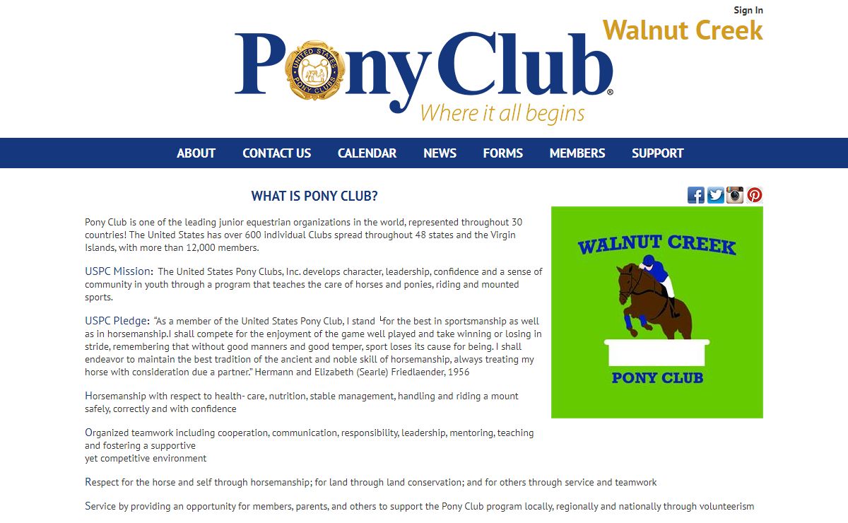 Walnut Creek Pony Club