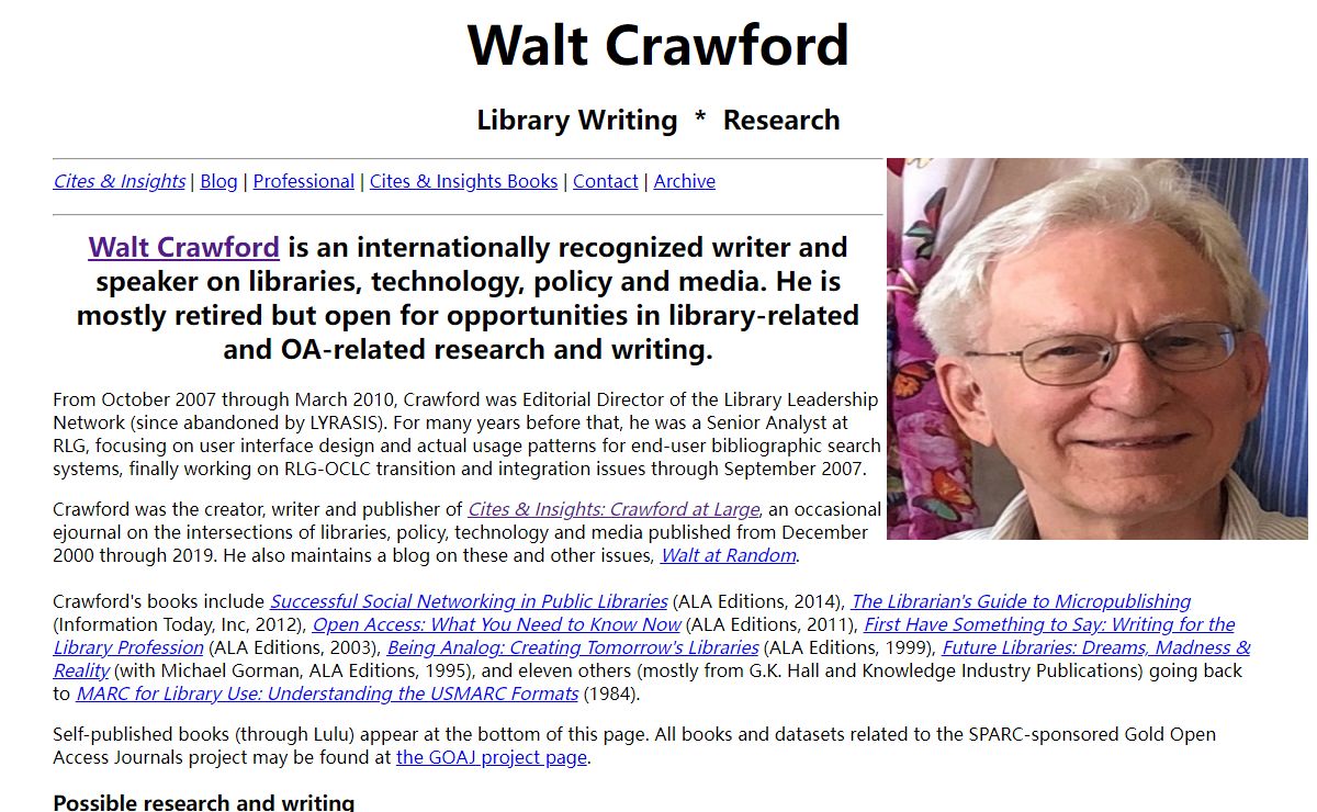 Walt Crawford