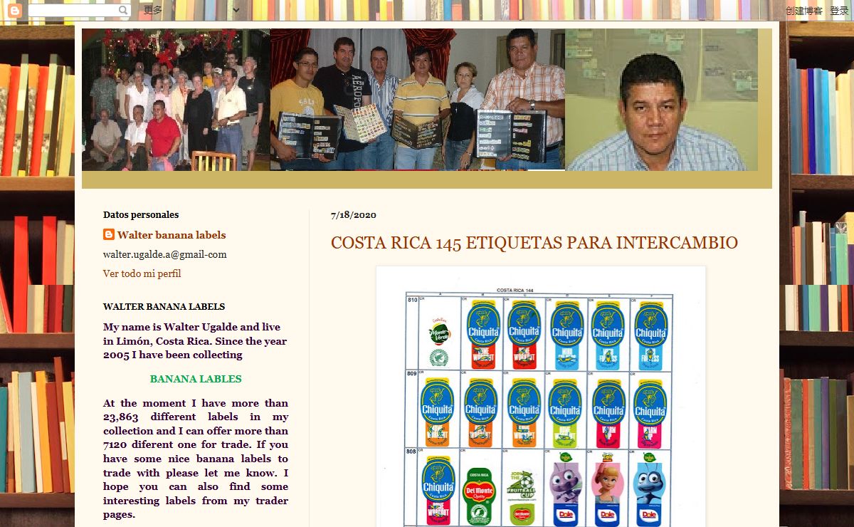.WALTER BANANA LABELS