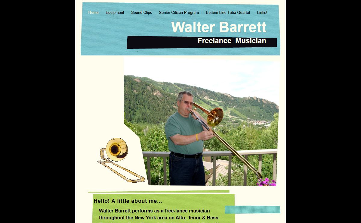Walter Barrett Freelance Musician