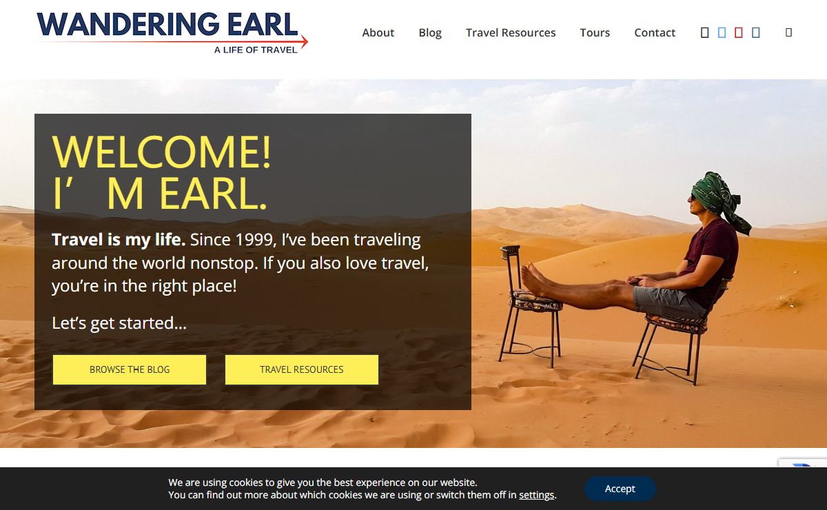Wandering Earl - A Life of Travel