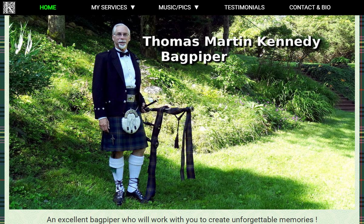 Bagpiper Tom - SE Michigan Bagpiper