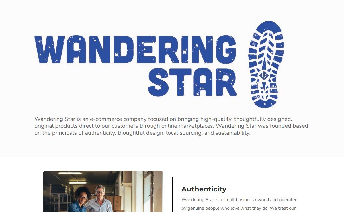 Wandering Star | We hope that you will choose to wander with us!