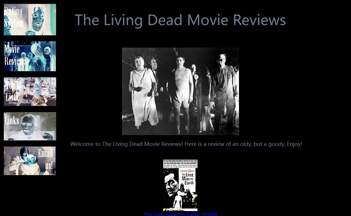 Living Dead Horror Movie Reviews
