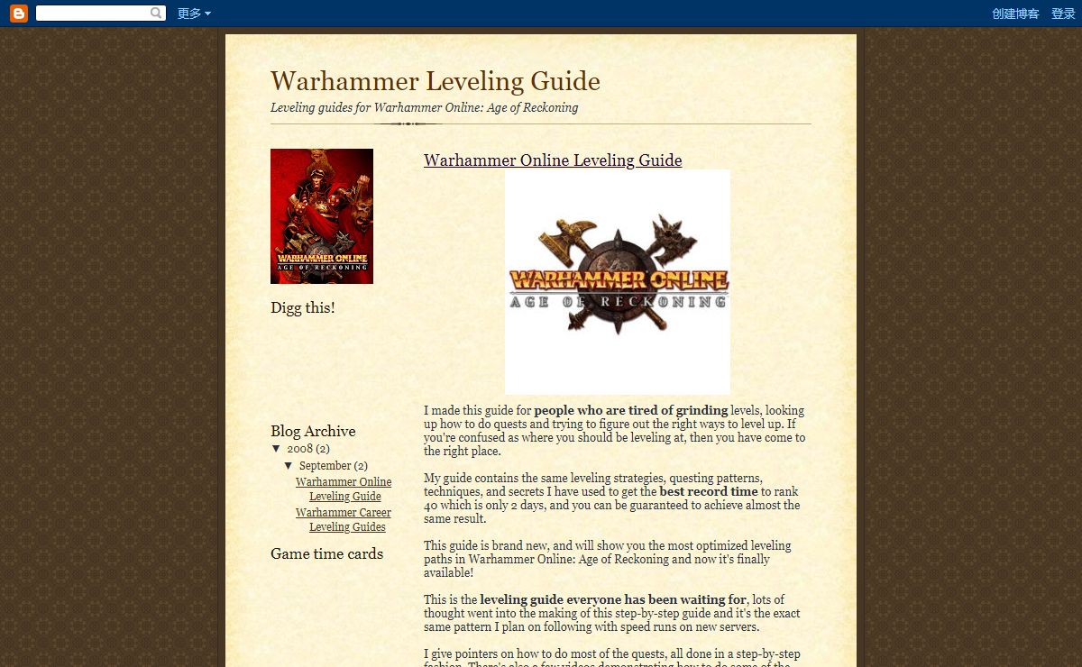Warhammer Leveling Guide