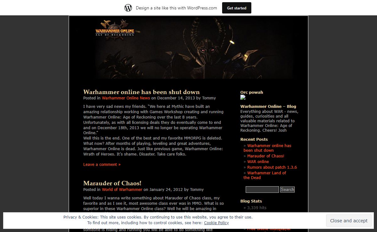 Warhammer Online Blog
