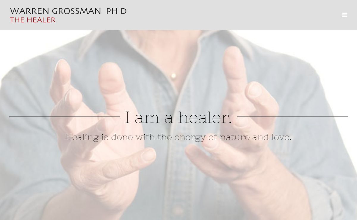 Emotional, Natural Energy Healing Services near Cleveland, OH | Warren Grossman, PhD