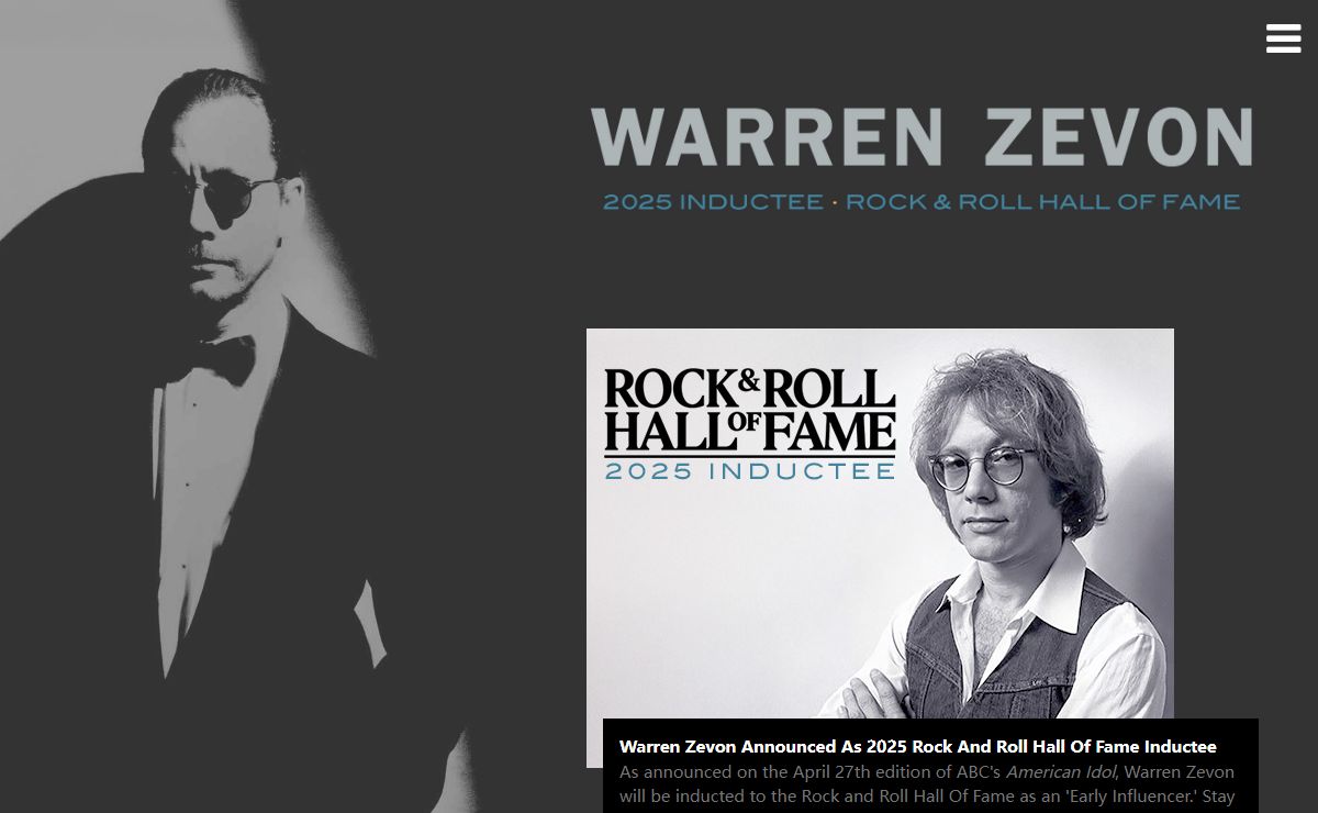 Warren Zevon - The Official Website