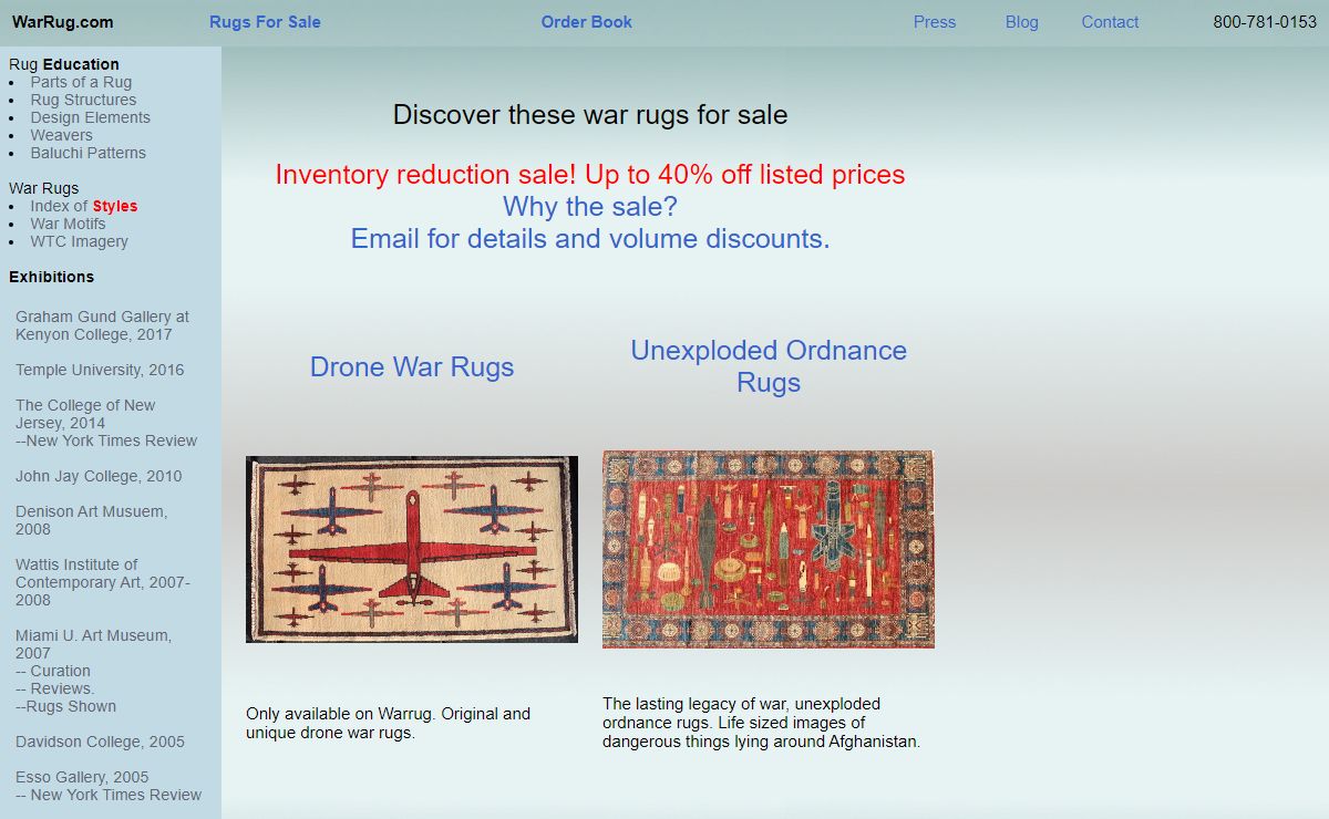 Afghan War Rugs for Sale and Education