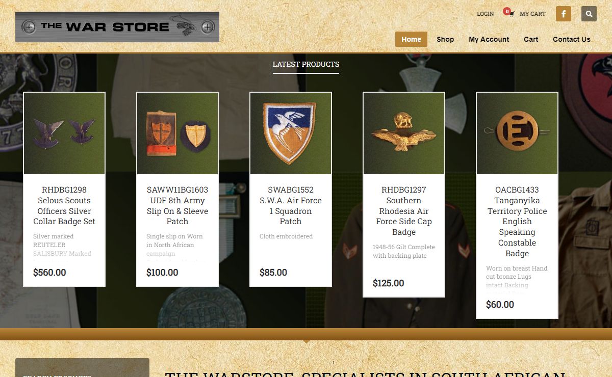 The Warstore, Trusted Specialists in South African War Memorabilia