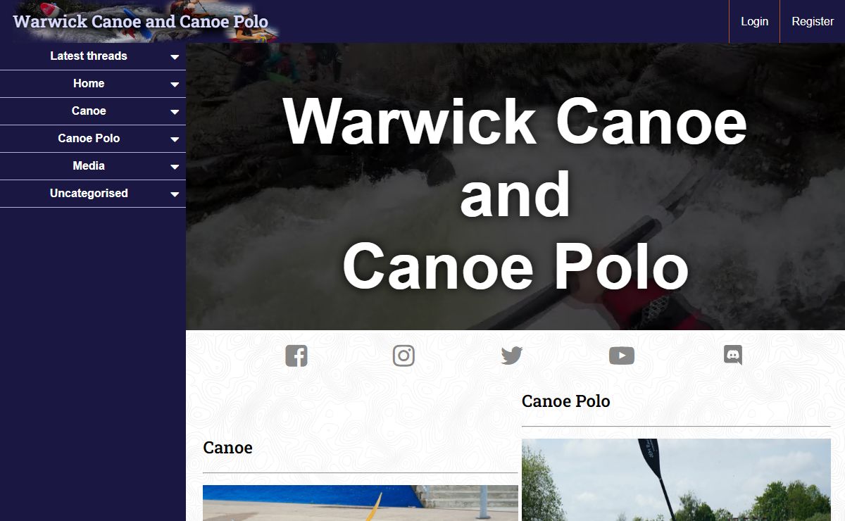 Home - Warwick Canoe and Canoe Polo