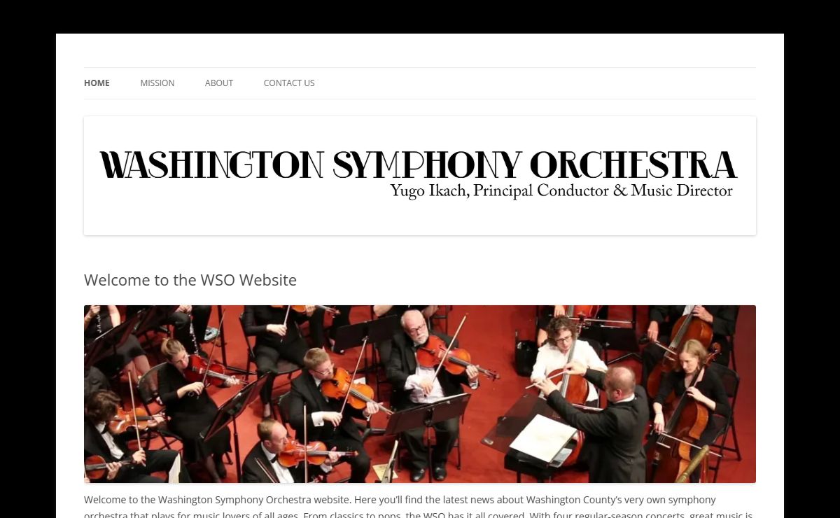 Washington Symphony Orchestra | Yugo Ikach, Music Director