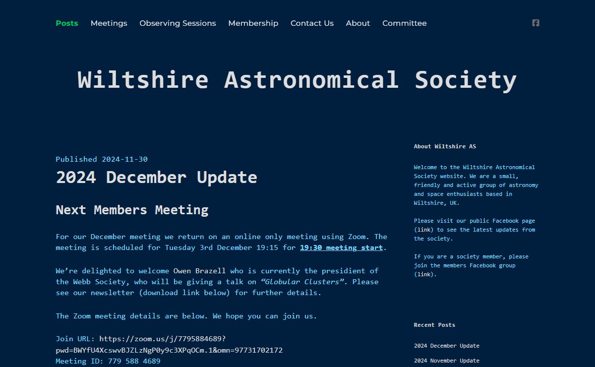 Wiltshire Astronomical Society
