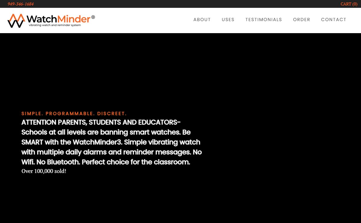 WatchMinder - ADD & ADHD Vibrating Watch & Reminder System - Invented by a Psychologist