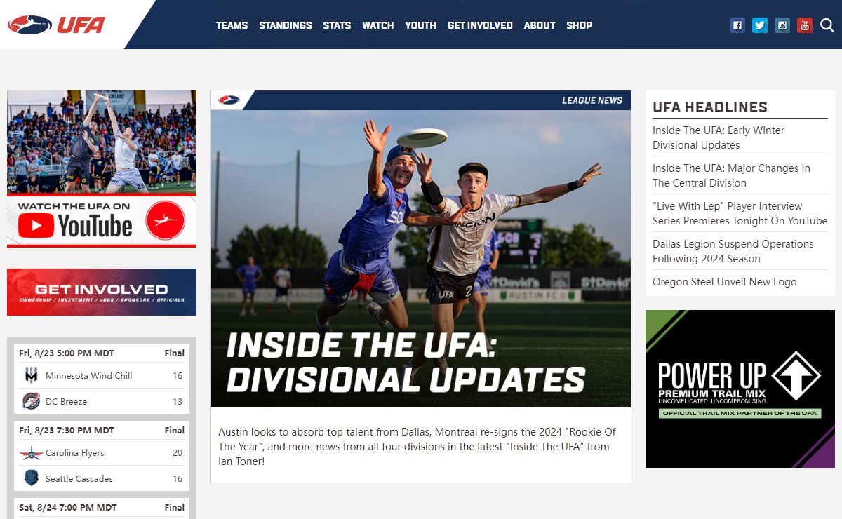 WatchUFA | Ultimate Frisbee Association