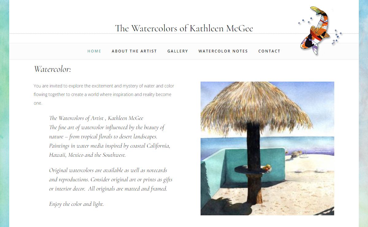 Watercolor Art by Kathleen McGee - The Watercolors of Kathleen McGee