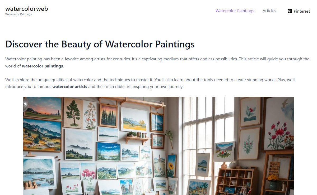Watercolor Paintings - watercolorweb