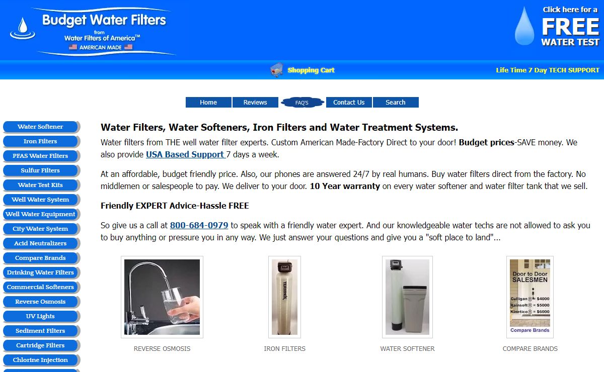 Water Filters-THE Well Water Filter Experts-Budget Prices.