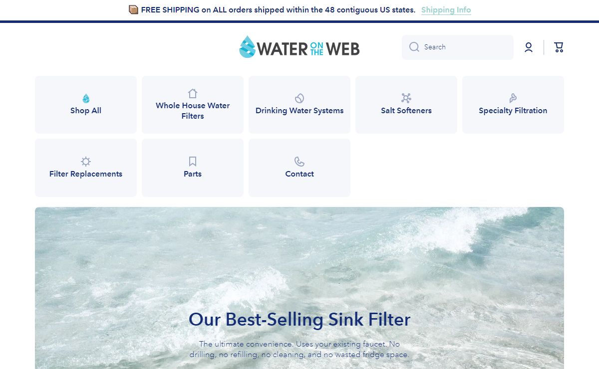 Water on the Web | Best Water Filters | Made in the USA
