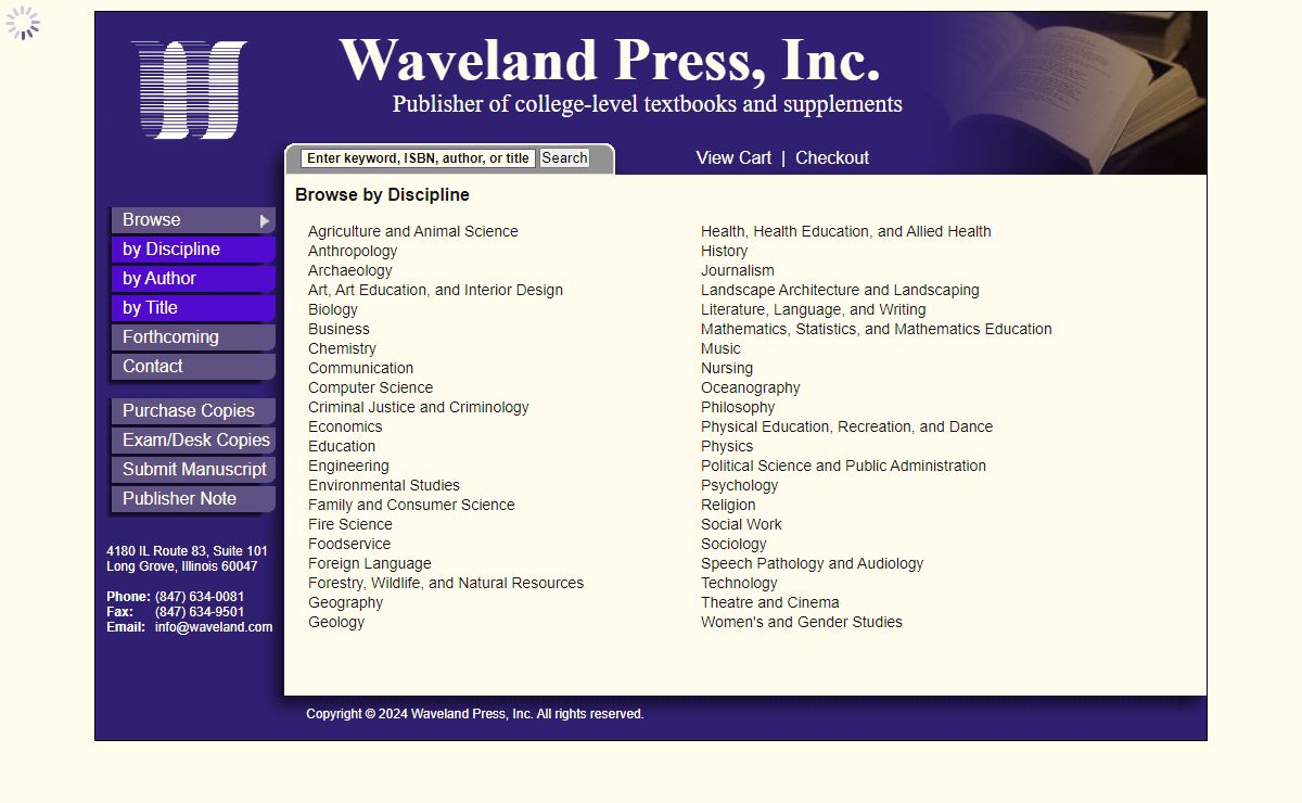Waveland Press - Browse Titles