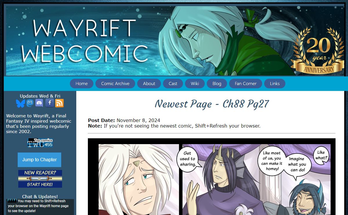 Wayrift FFIV Webcomic