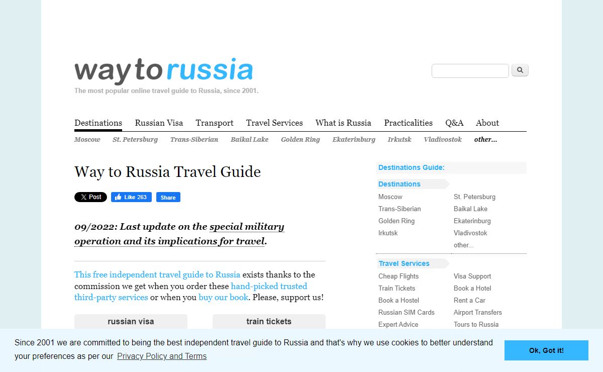 Way to Russia Travel Guide - City Guides, Russian Visas, Train Tickets