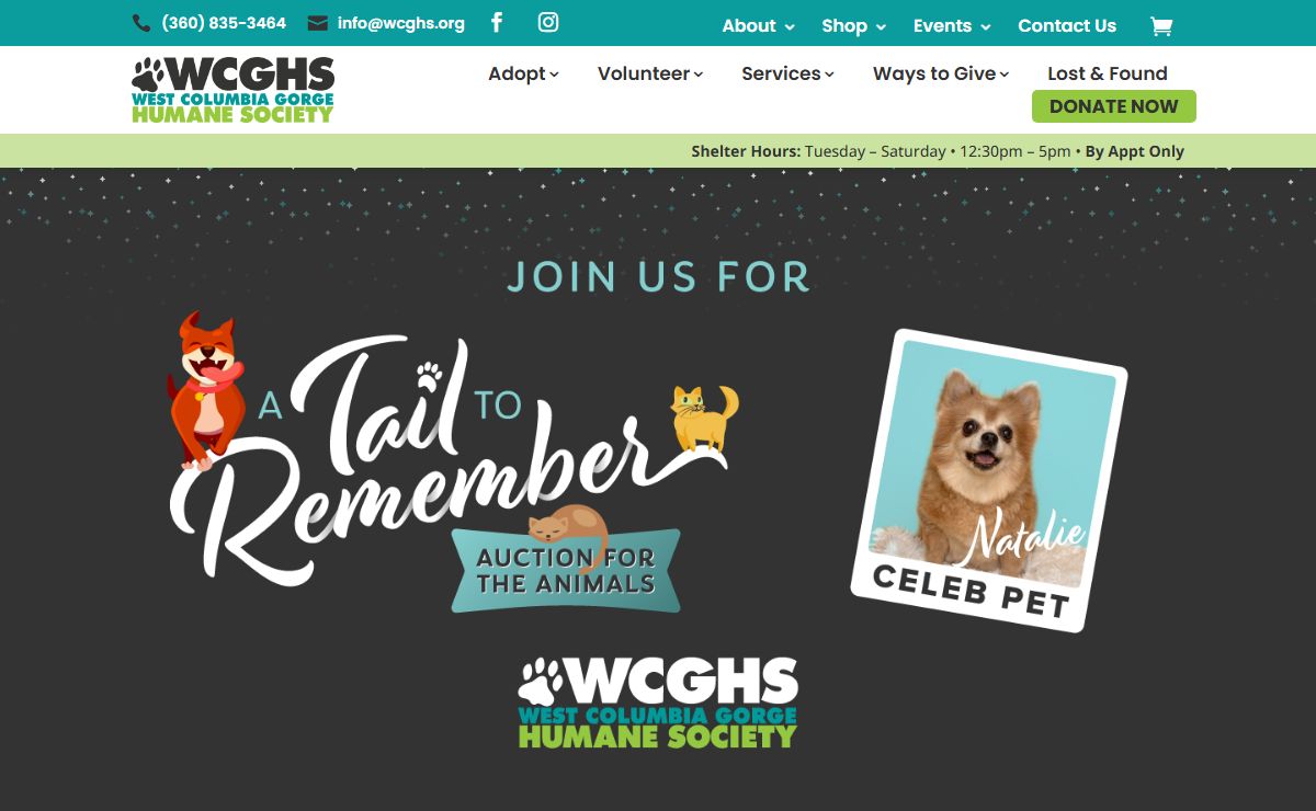 Saving the Lives of Animals Since 1994 - West Columbia Gorge Humane Society