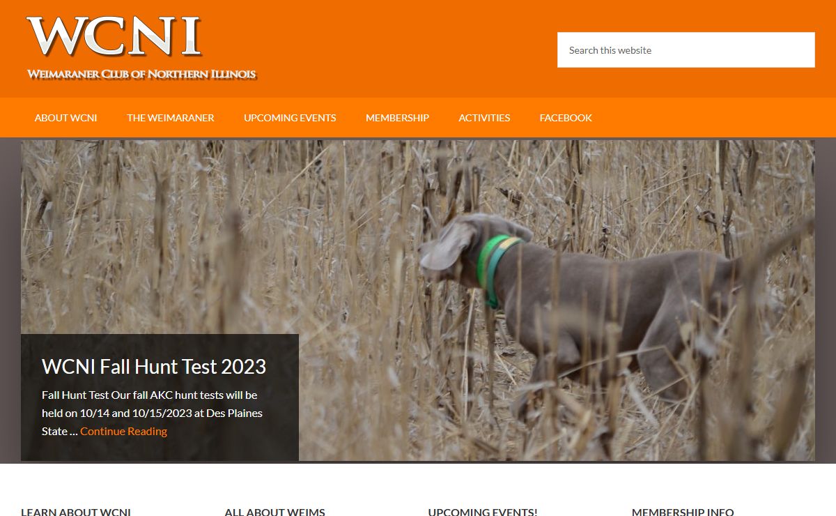 WCNI – Weimaraner Club of Northern Illinois