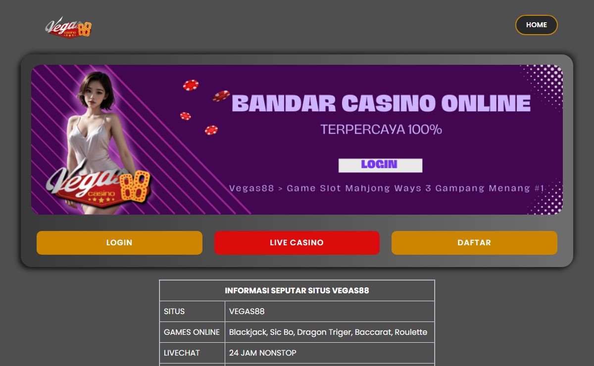Vegas88 > Game Slot Mahjong Ways 3 Gampang Menang #1