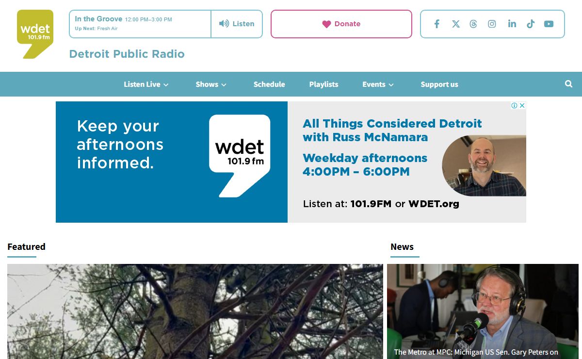 WDET 101.9 FM - Detroit Public Radio
