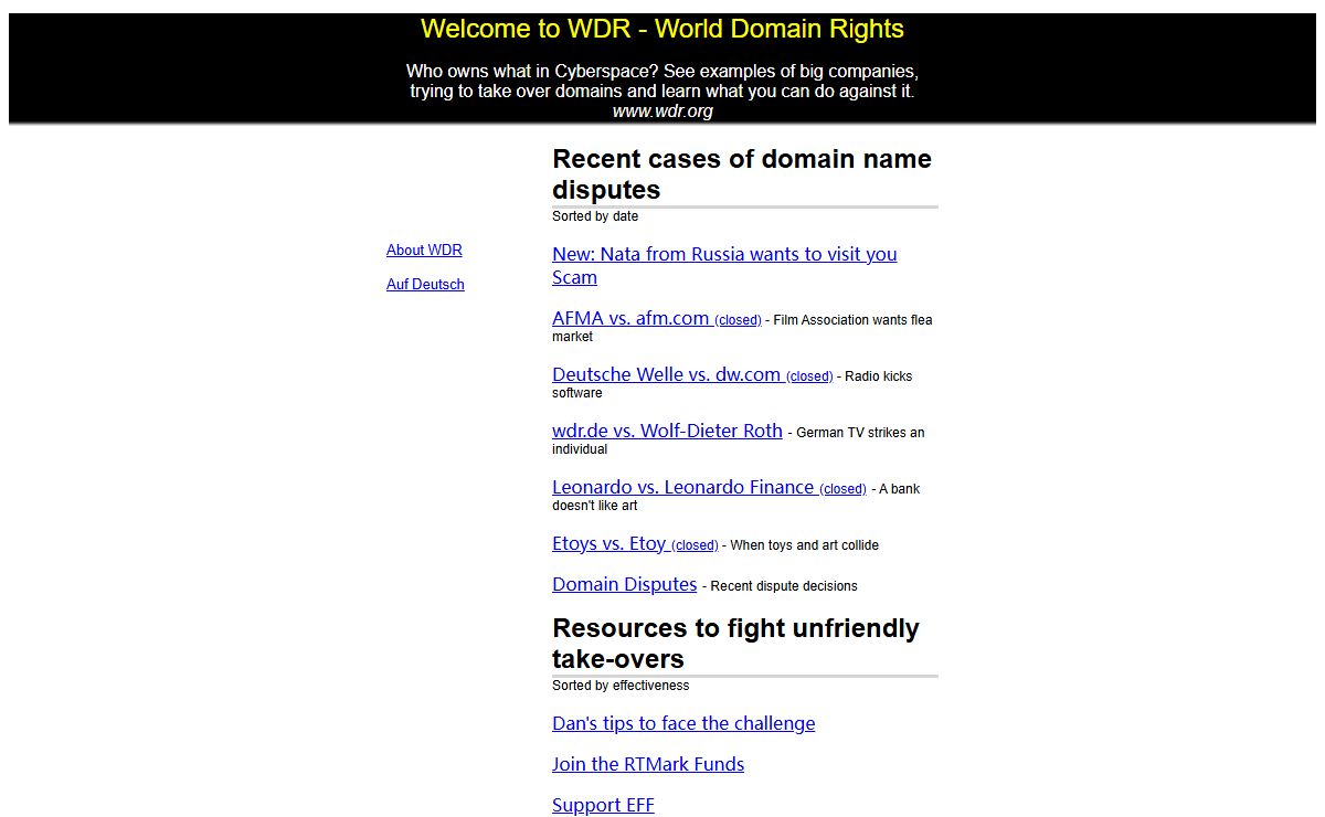 WDR - World Domain Rights