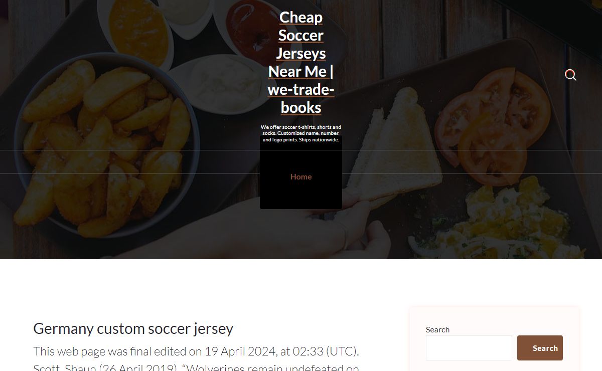 Cheap Soccer Jerseys Near Me | we-trade-books – We offer soccer t-shirts, shorts and socks. Customized name, number, and logo prints. Ships nationwide.