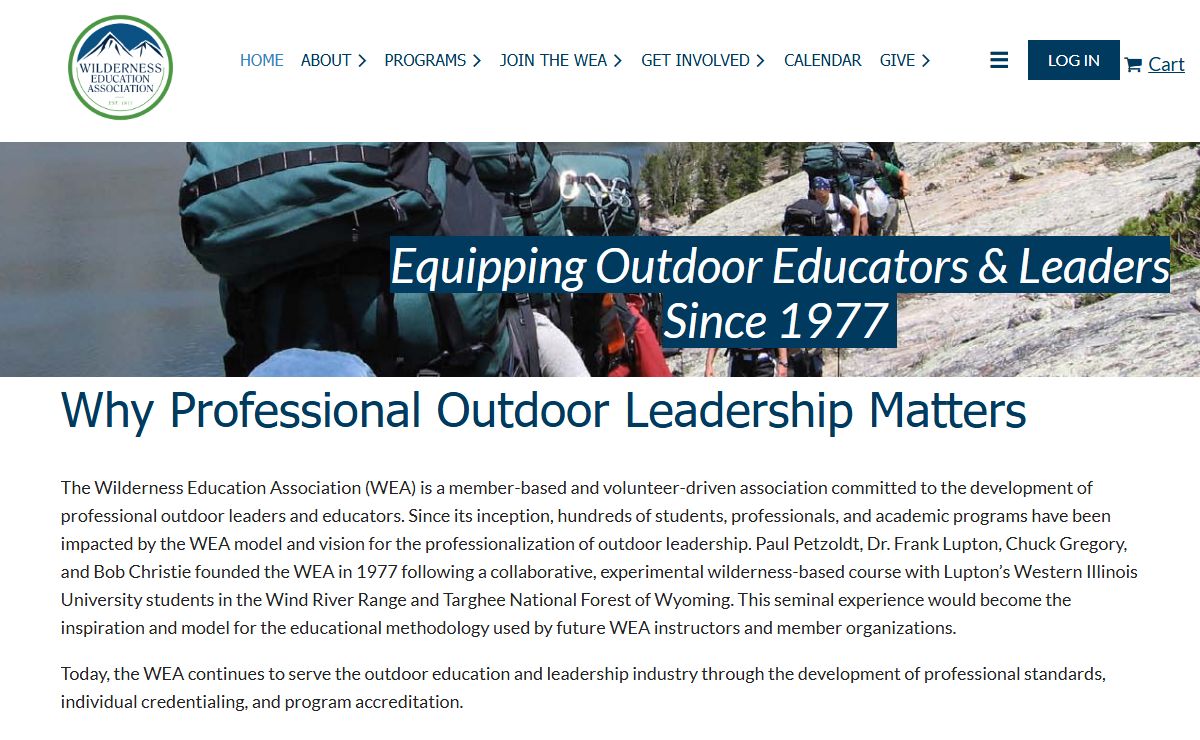 Wilderness Education Association - Home