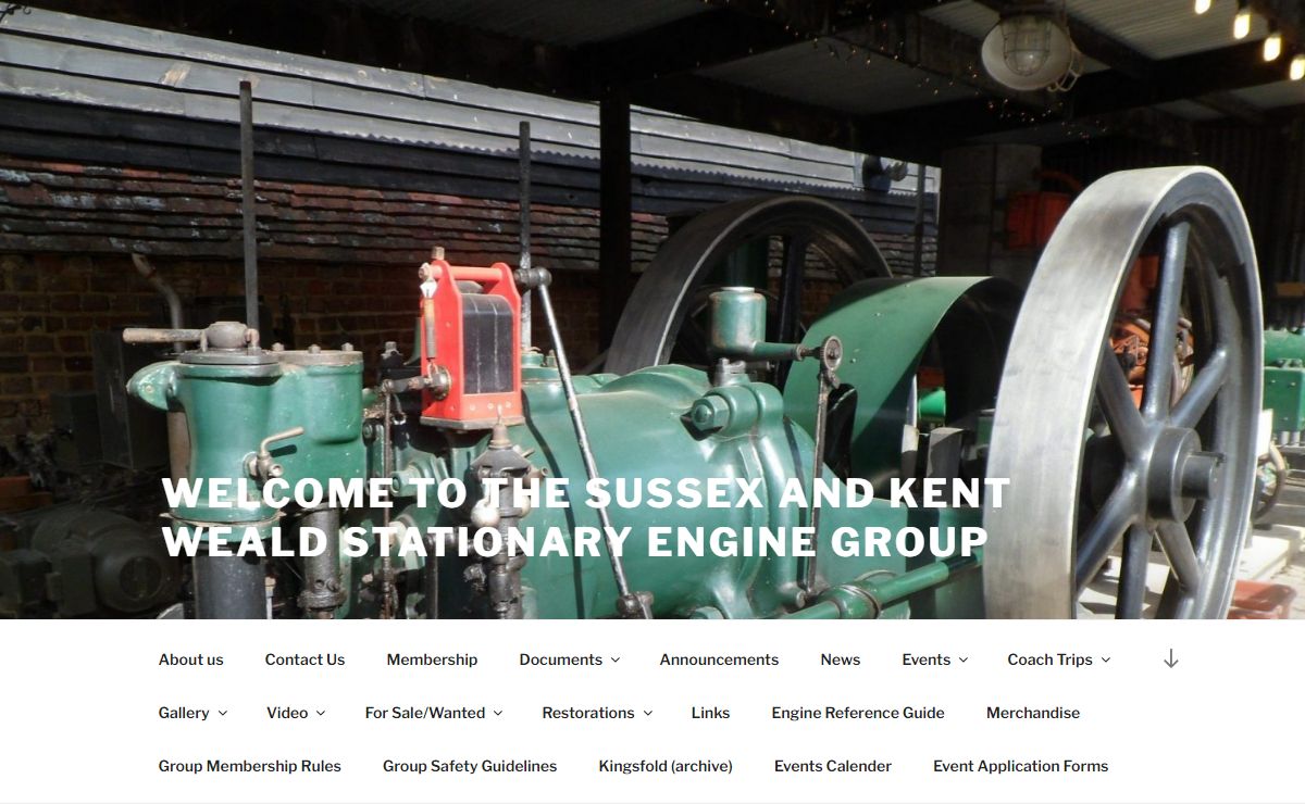 WELCOME TO THE SUSSEX AND KENT WEALD STATIONARY ENGINE GROUP