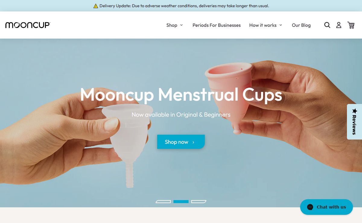 The Original Silicone Menstrual Cup and Organic Period Care | Mooncup