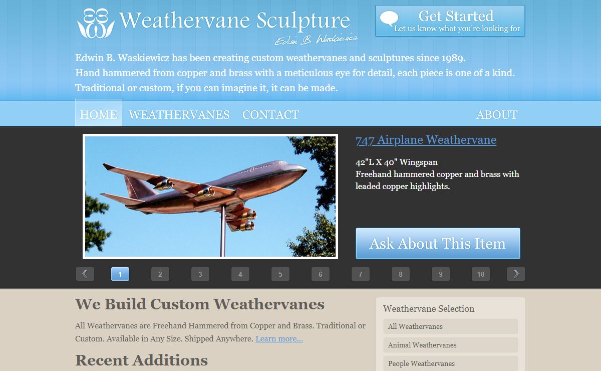 Custom Weathervane Sculpture - Custom Copper Weathervanes - Buy Custom Weathervane Sculptures