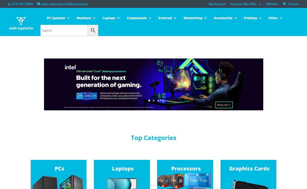 Gaming PC's & Laptops, Home & Office PC's, Servers & Workstations
